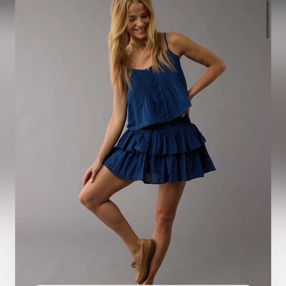 American Eagle Outfitters Blue Skort
